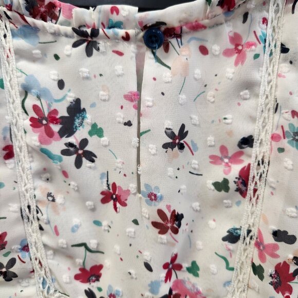 Matilda Jane Women's L Floral Whats up Butter Cup Blouse - Picture 4 of 9